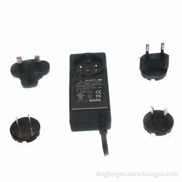Interchangeable plug power supply, 12V/3A, 36W for household appliances